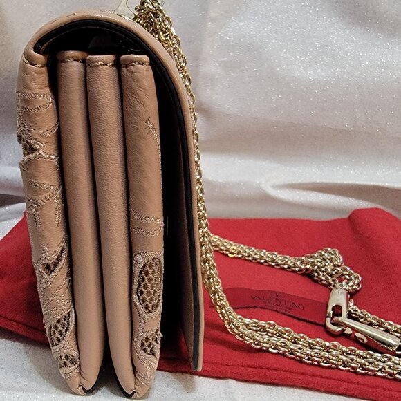 Rare VALENTINO Girello Flap Bag in Blush - Picture 7 of 14